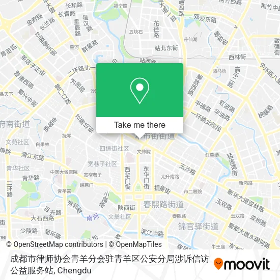 成都市律师协会青羊分会驻青羊区公安分局涉诉信访公益服务站 map