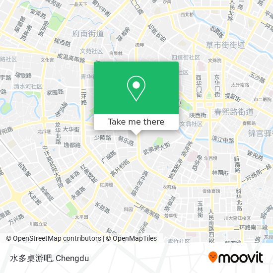 水多桌游吧 map