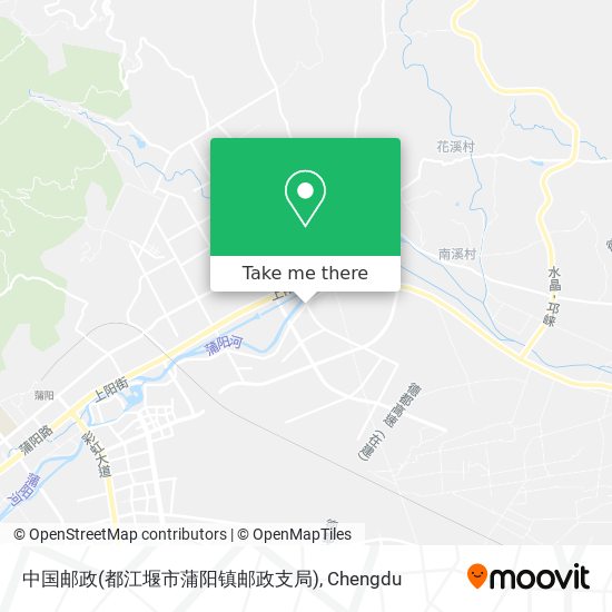 中国邮政(都江堰市蒲阳镇邮政支局) map