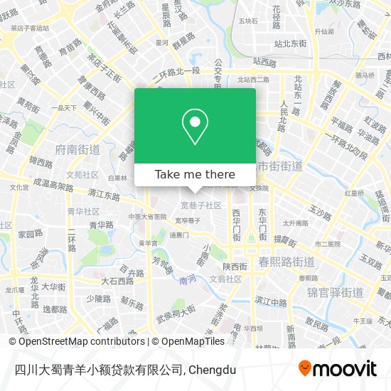四川大蜀青羊小额贷款有限公司 map