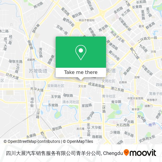 四川大展汽车销售服务有限公司青羊分公司 map