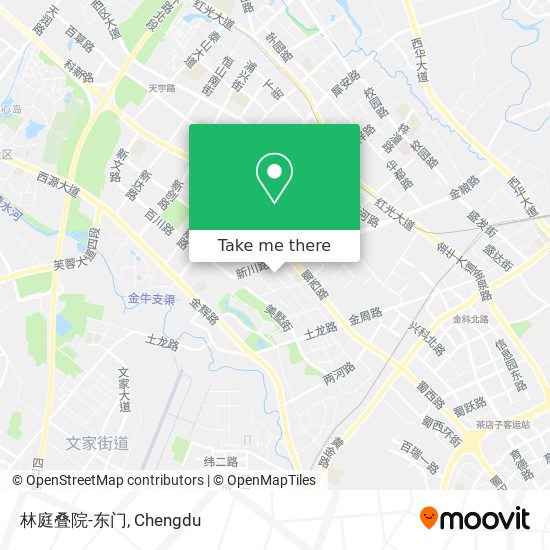 林庭叠院-东门 map