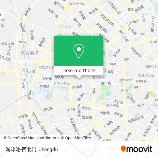 游泳池-西北门 map