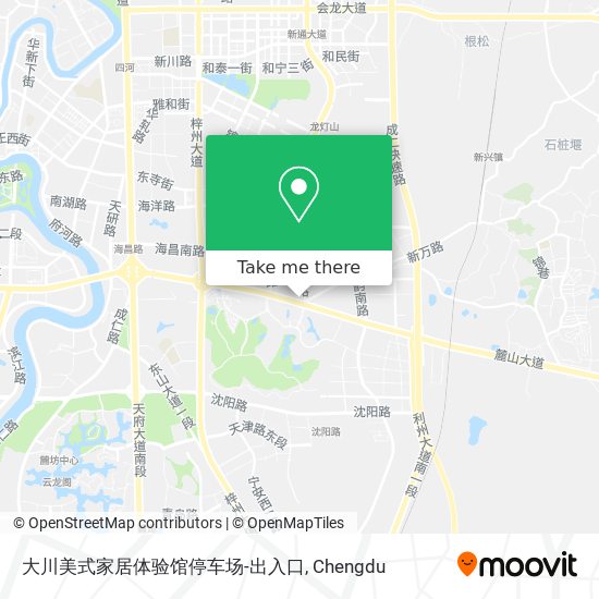 大川美式家居体验馆停车场-出入口 map
