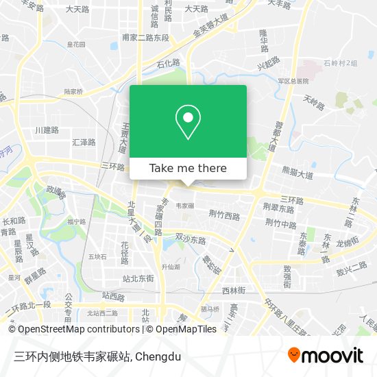 三环内侧地铁韦家碾站 map