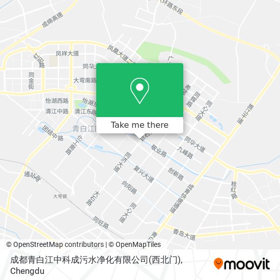 成都青白江中科成污水净化有限公司(西北门) map