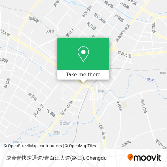 成金青快速通道/青白江大道(路口) map