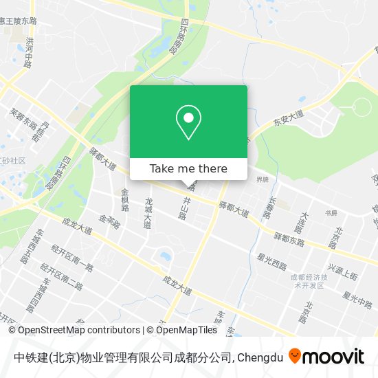 中铁建(北京)物业管理有限公司成都分公司 map
