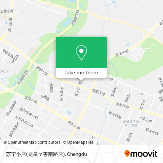 苏宁小店(龙泉至善南路店) map