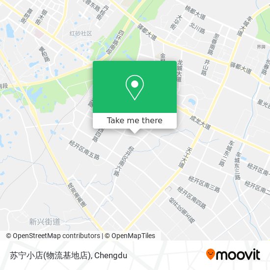 苏宁小店(物流基地店) map