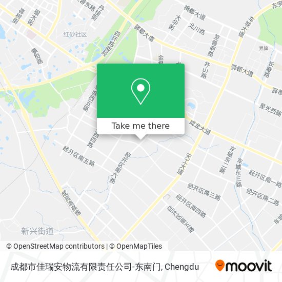成都市佳瑞安物流有限责任公司-东南门 map