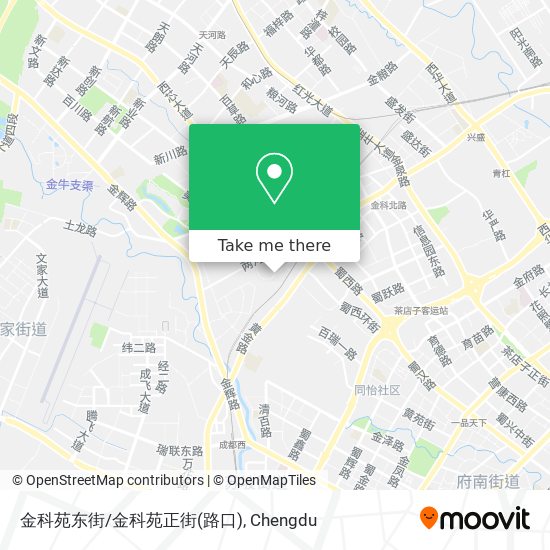 金科苑东街/金科苑正街(路口) map