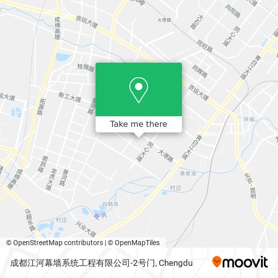 成都江河幕墙系统工程有限公司-2号门 map
