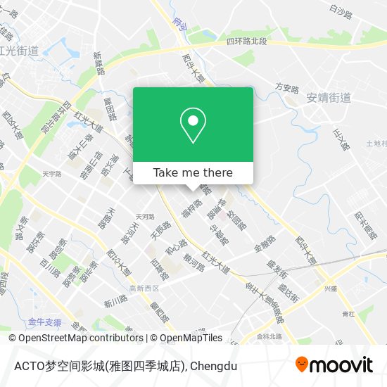 ACTO梦空间影城(雅图四季城店) map