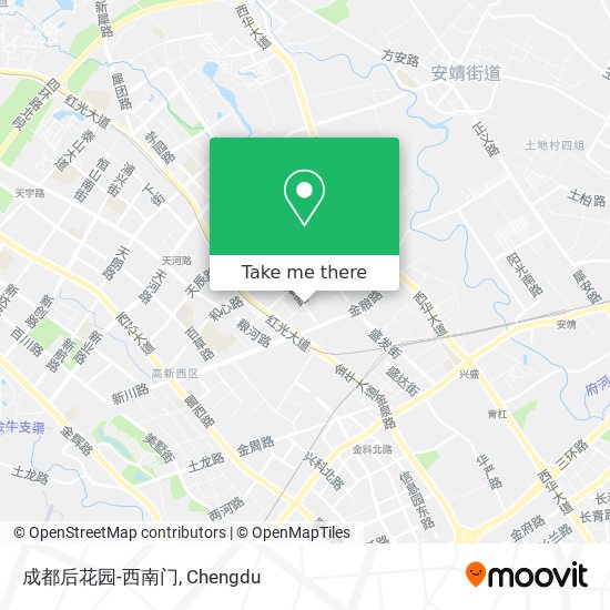 成都后花园-西南门 map
