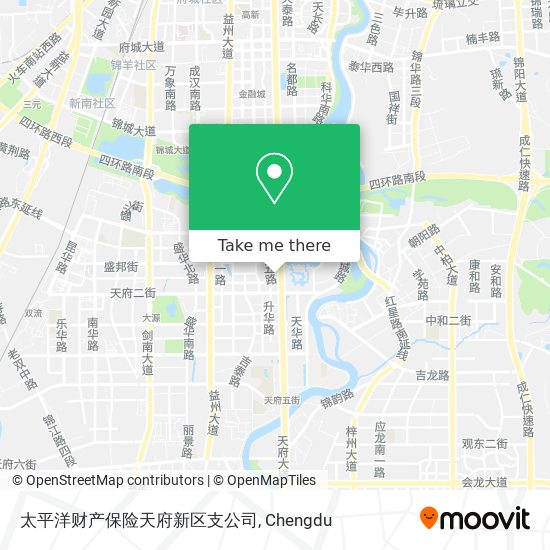 太平洋财产保险天府新区支公司 map