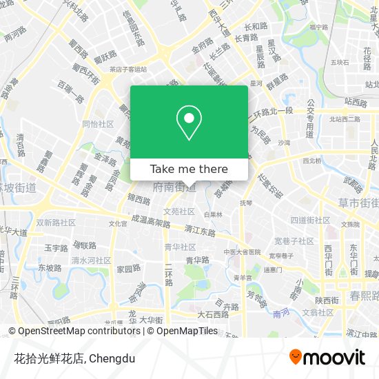 花拾光鲜花店 map