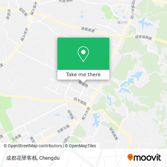 成都花驿客栈 map