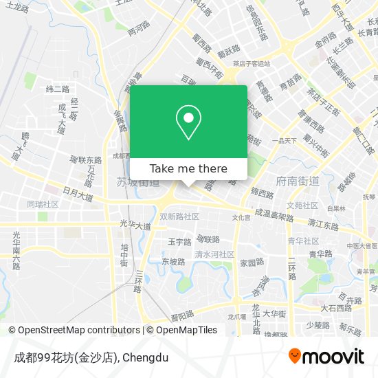 成都99花坊(金沙店) map