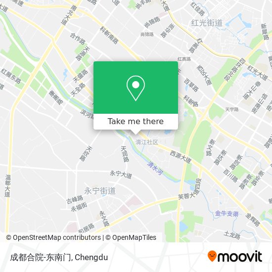 成都合院-东南门 map