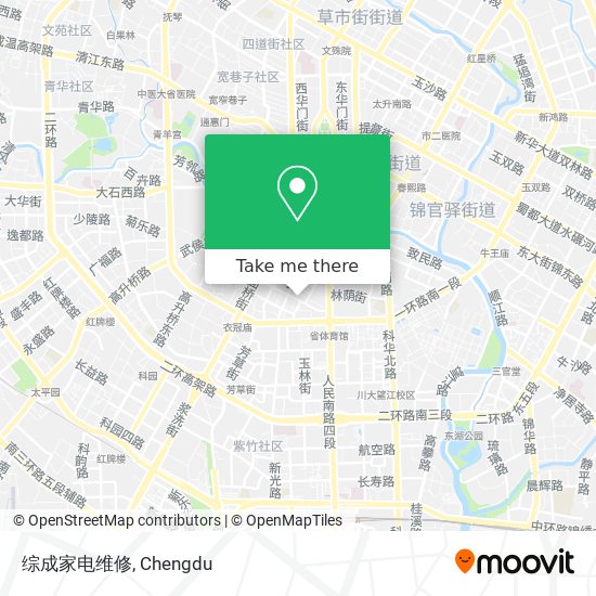 综成家电维修 map