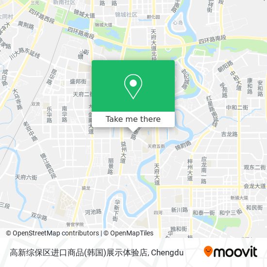 高新综保区进口商品(韩国)展示体验店 map