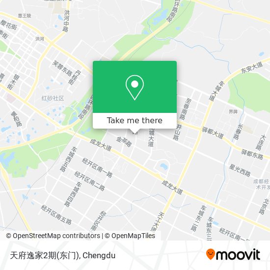 天府逸家2期(东门) map