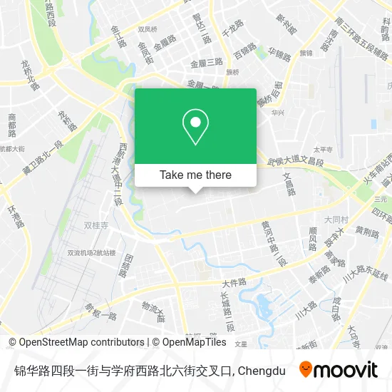 锦华路四段一街与学府西路北六街交叉口 map