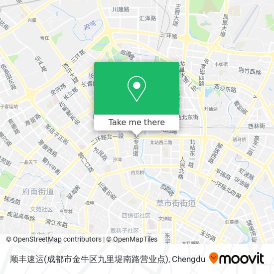 顺丰速运(成都市金牛区九里堤南路营业点) map