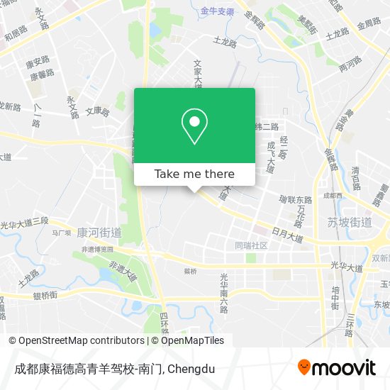 成都康福德高青羊驾校-南门 map