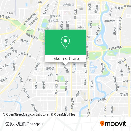院坝小龙虾 map