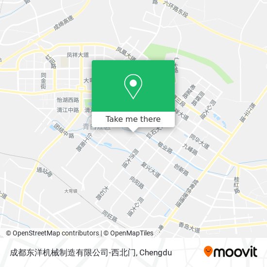 成都东洋机械制造有限公司-西北门 map