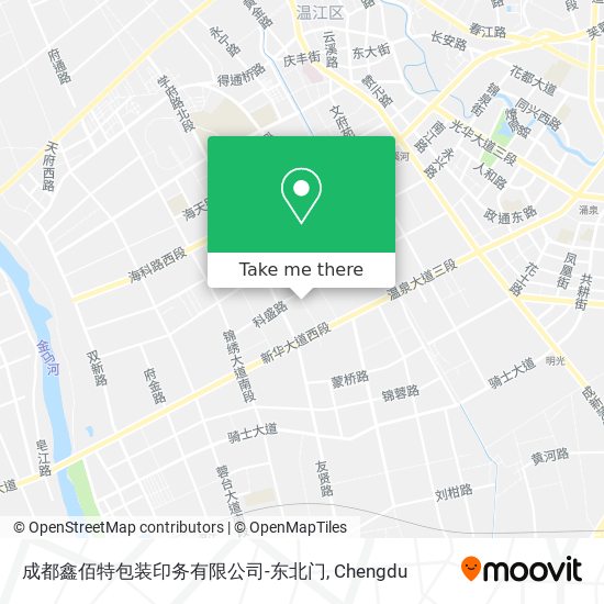 成都鑫佰特包装印务有限公司-东北门 map