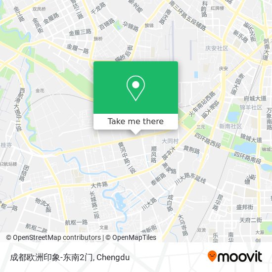 成都欧洲印象-东南2门 map