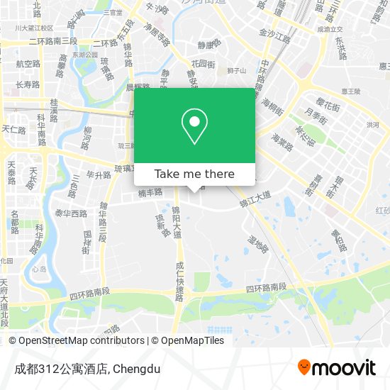 成都312公寓酒店 map