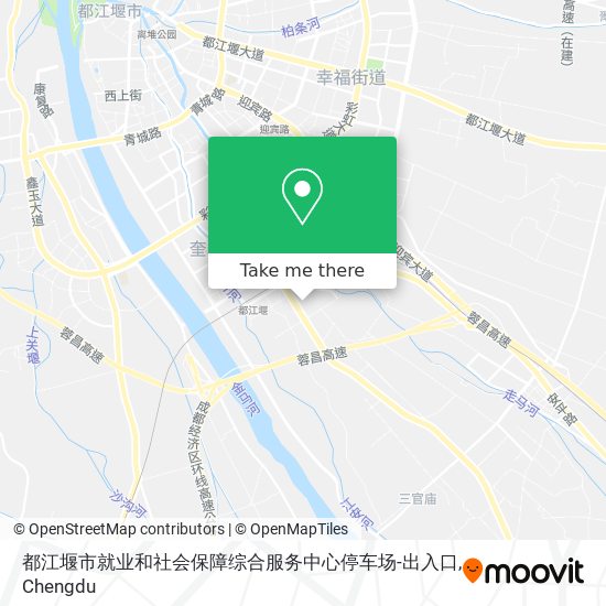 都江堰市就业和社会保障综合服务中心停车场-出入口 map