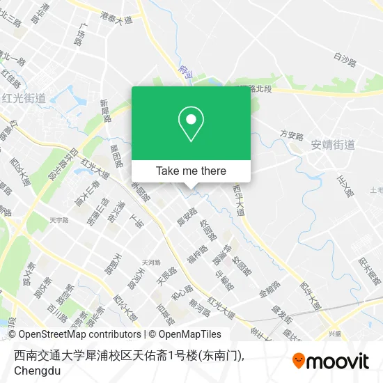 西南交通大学犀浦校区天佑斋1号楼(东南门) map