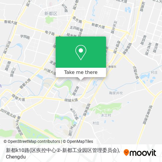 新都k10路(区疾控中心②-新都工业园区管理委员会) map
