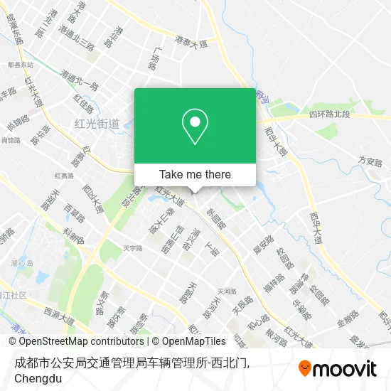 成都市公安局交通管理局车辆管理所-西北门 map
