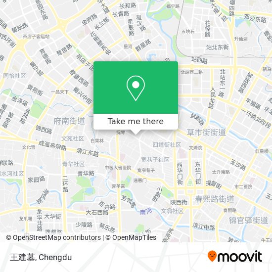 王建墓 map