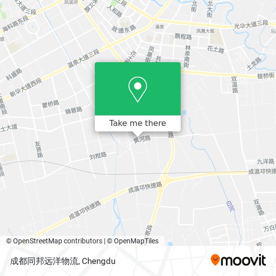 成都同邦远洋物流 map