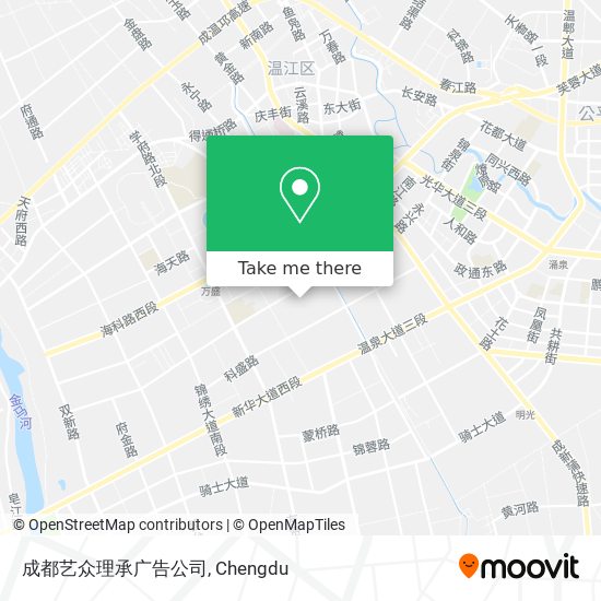 成都艺众理承广告公司 map