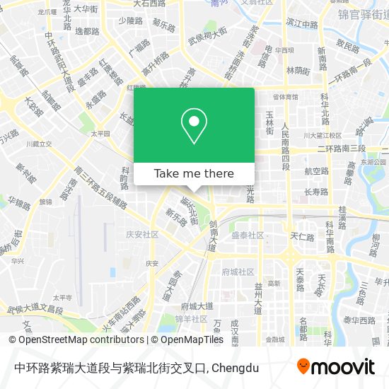 中环路紫瑞大道段与紫瑞北街交叉口 map
