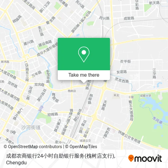 成都农商银行24小时自助银行服务(槐树店支行) map
