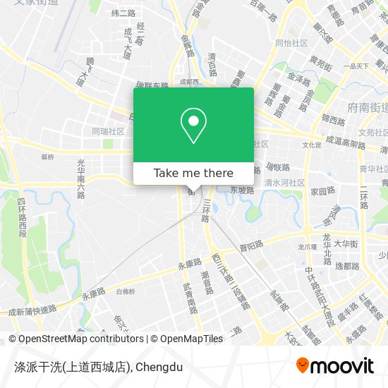 涤派干洗(上道西城店) map