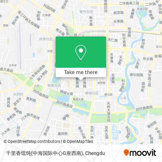 千里香馄饨(中海国际中心G座西南) map