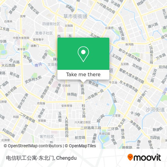 电信职工公寓-东北门 map