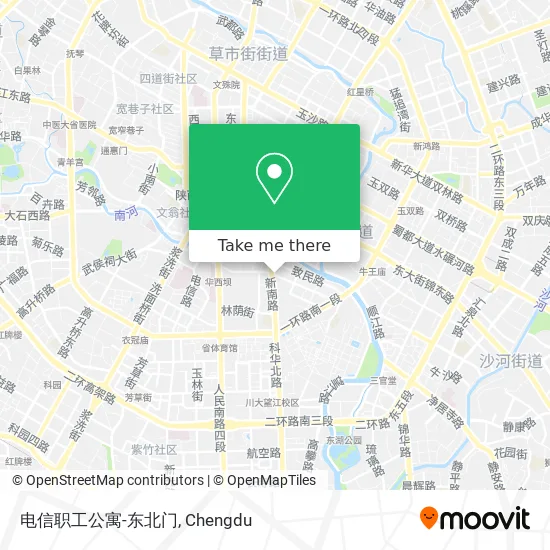 电信职工公寓-东北门 map