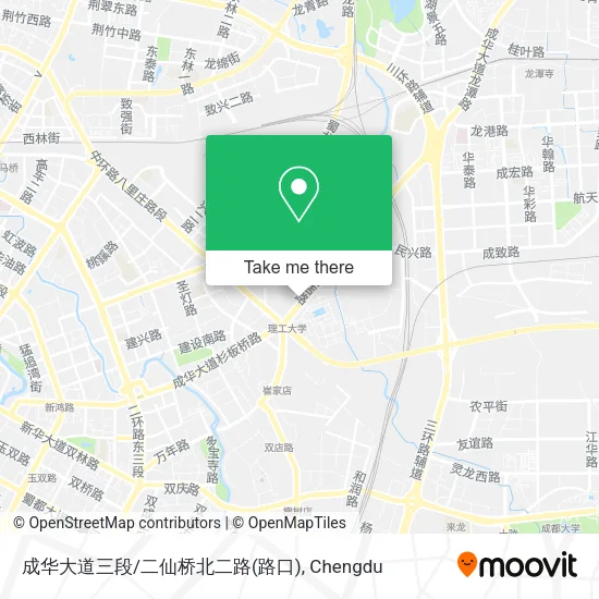 成华大道三段/二仙桥北二路(路口) map