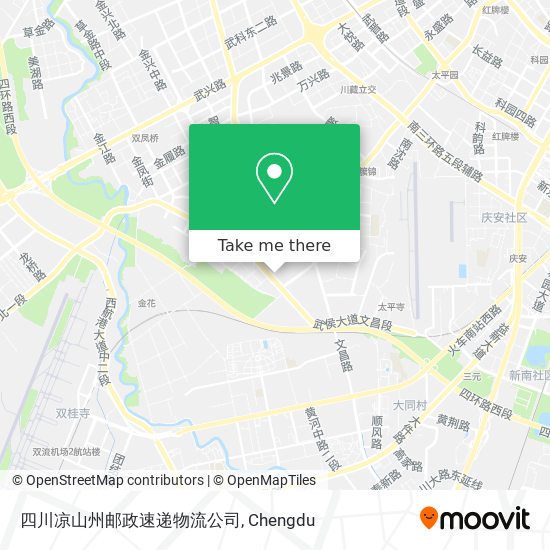 四川凉山州邮政速递物流公司 map